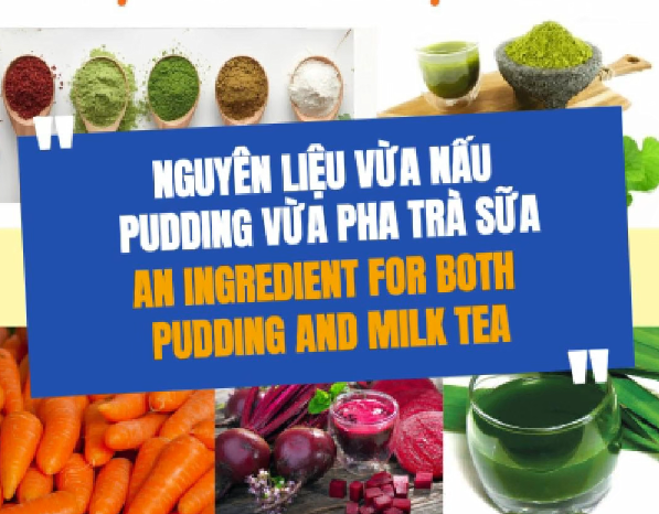 Bột Khoai Lang Tím – Nguyên Liệu Hot Cho Team Pudding Và Trà Sữa