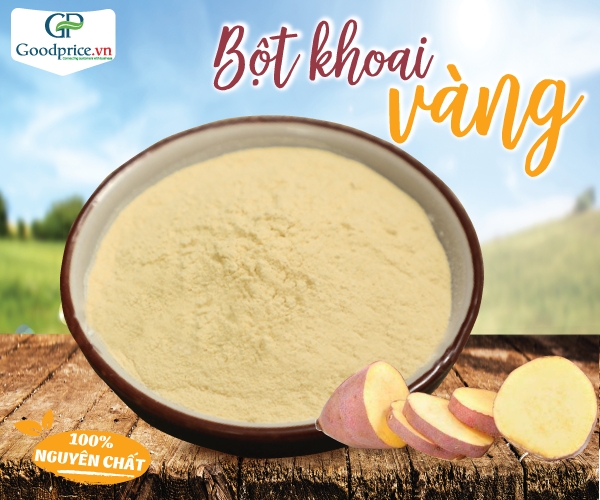 Bột khoai lang vàng nguyên chất dùng chế biến thực phẩm
