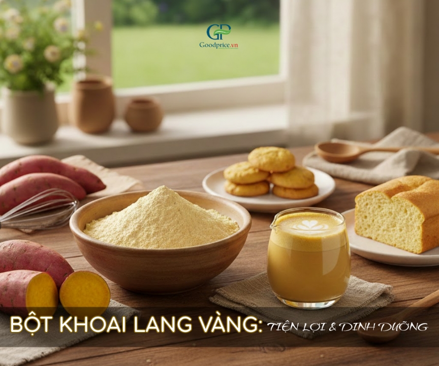 Bột Khoai Lang Vàng Nguyên Chất Trong Chuỗi Sản Xuất Thực Phẩm