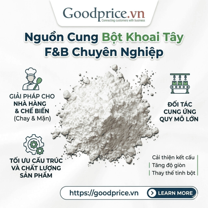 Bột Khoai Tây Và 7 Món Chay Được Nhà Hàng F&B Ưa Chuộng