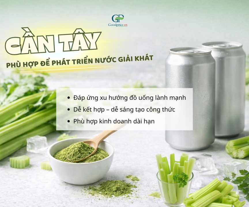 Cần Tây – Mảnh Ghép Hoàn Hảo Của Ngành Nước Giải Khát Healthy