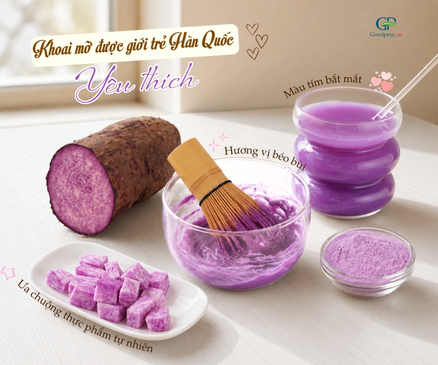 Khoai Mỡ Tím Bất Ngờ Gây Sốt Tại Hàn Quốc