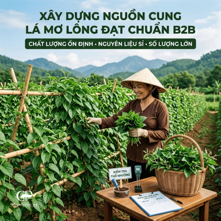 Quy Trình Kiểm Soát Chất Lượng Lá Mơ Lông Tại Goodprice