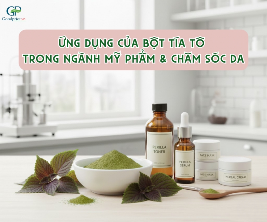 Ứng Dụng Của Bột Tía Tô Trong Ngành Mỹ Phẩm & Chăm Sóc Da