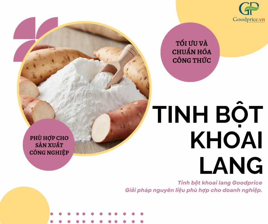Ứng dụng tinh bột khoai lang Goodprice Việt Nam trong thực phẩm healthy