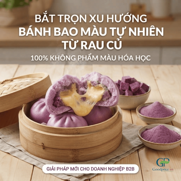 Healthy Steamed Bun Trend Purple Sweet Potato Powder Following the Rise of Brown Rice Steamed Buns